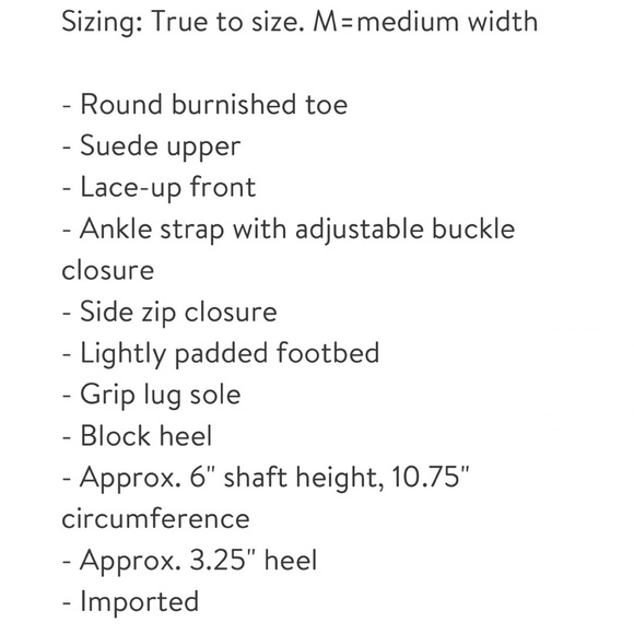 NIB Born Cass Block Heel Lace Up Distressed Suede Ankle Combat Boots Rust - Picture 11 of 13